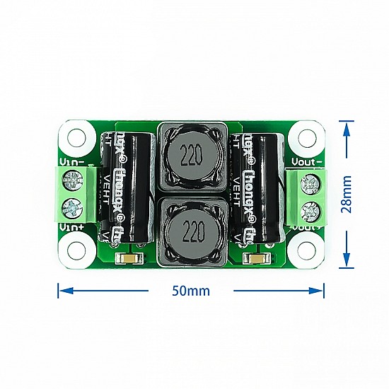 0-50V 4A DC Power Supply Class D Power Amplifier Interference Suppression Board