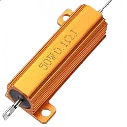 RX24 50W-0.1Ω Aluminum Metal Shell Case Wirewound Resistor