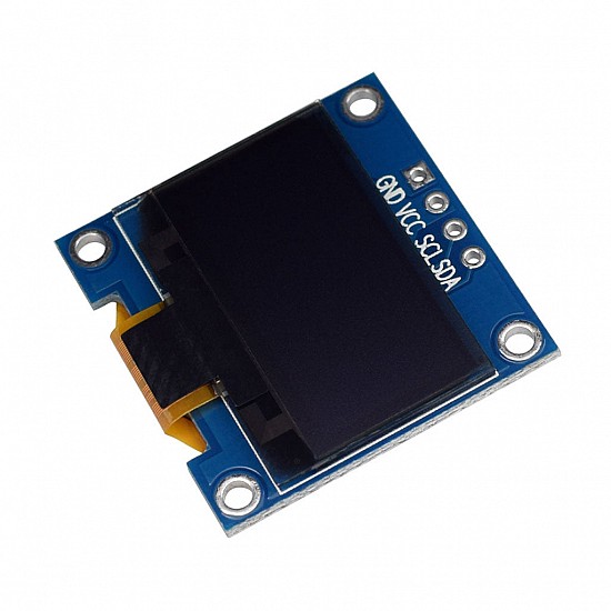 0.96 Inch I2C/IIC 4pin OLED Display Module (Yellow + Blue) Without Soldered Pin