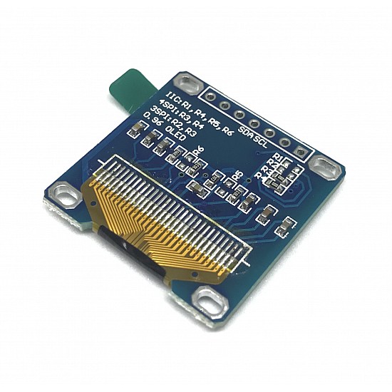 0.96 Inch SPI/I2C OLED 128×64 Display Module 7 Pin - Blue