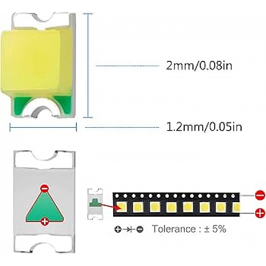 0805 White SMD LED