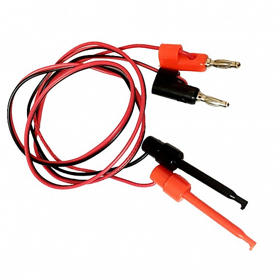 1 Pair Banana Plug to Test Hook Clip for Multimeter