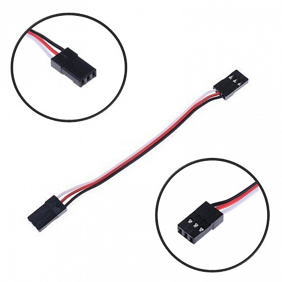 10cm JR Male to JR Male Servo Extension Wire