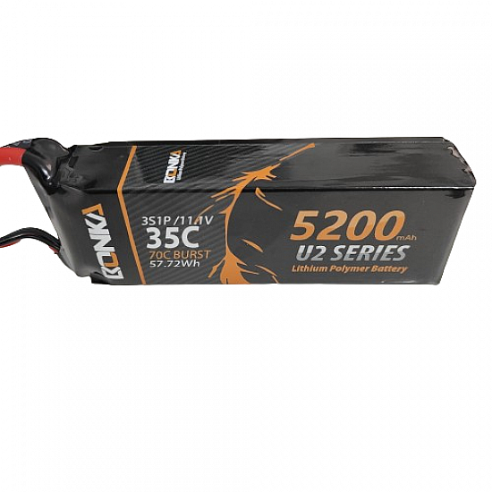 11.1v 5200mah 35C 3S1P Bonka Lipo Battery - High Quality