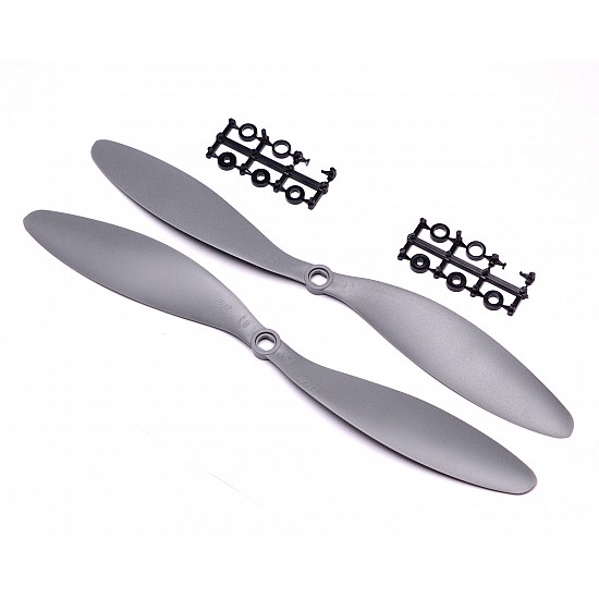 1147 (11X4.7) Glass Fiber Nylon Gray Propellers  1CW + 1CCW- 1pair