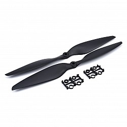 1245 HD Carbon Fiber Nylon Propeller | CW&CCW  | Black