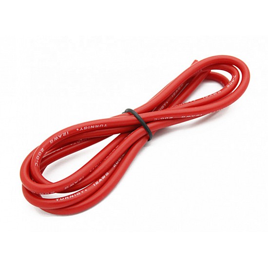 12AWG High Quality Red Silicon Wire - 1Meter