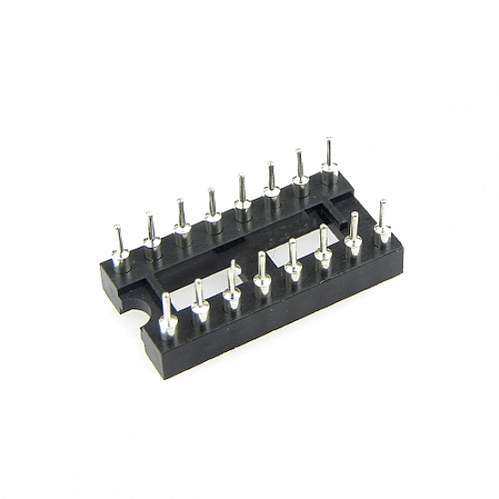 16 Pin Machine tooled IC Socket (Round IC Base)