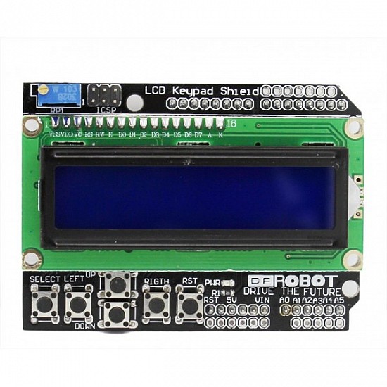 1602 LCD Keypad Shield Blue Backlight for Arduino