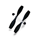 1*75mm Propeller Prop Blade Black (1 Pair)