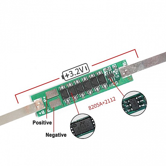 1S 3.7V  Li-ion 6MOS 9A Battery Protection Board