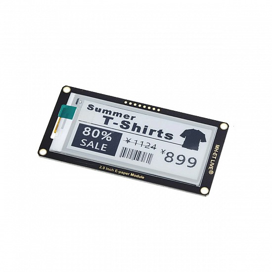 2.9 Inch Black E-Paper Flexible Ink Screen LCD Module