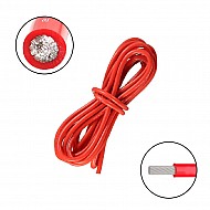 22AWG High Quality Red Silicon Wire - 1 Meter