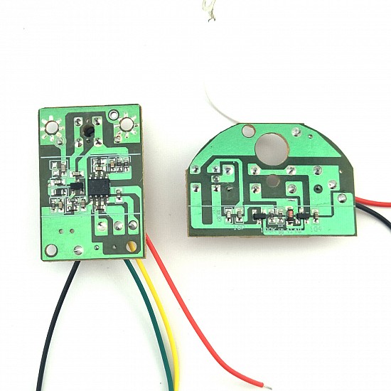 2CH RC Remote Control 27MHz Circuit PCB Transmitter and Receiver Board with Antenna Set