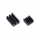 3 in 1 Black Aluminum Heatsink for Raspberry Pi 3/4