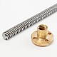 300mm Trapezoidal Lead Screw 8mm Thread 2mm Pitch Lead Screw with Copper Nut