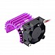 380-390 ElectricMotor Fan Cooling Heatsink-purple