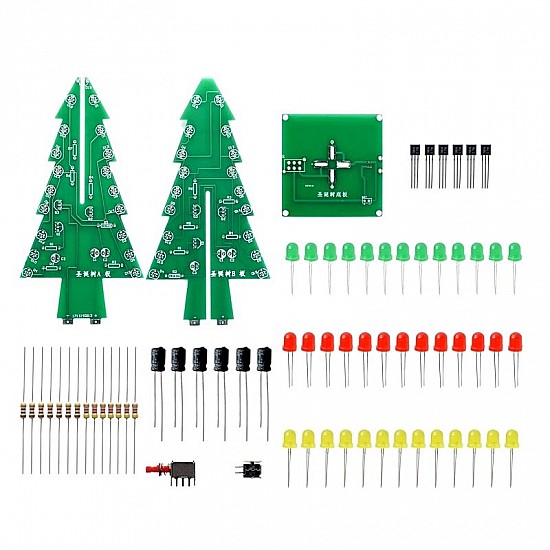 3D Christmas Tree LED DIY Kit