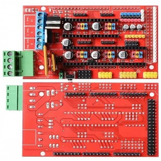 3D Printer Controller RAMPS 1.4 + Arduino Mega2560 with Cable + 5Pcs A4988 Driver with Heat Sink Kit