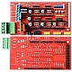 3D Printer Controller RAMPS 1.4 + Arduino Mega2560 with Cable + 5Pcs A4988 Driver with Heat Sink Kit