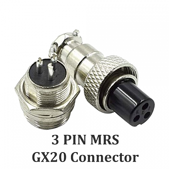 3Pin RS765/GX20 Aviation Plug Connector Set