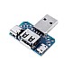 4 in 1 USB Adapter Board Male to Female Micro Type-C 4P 2.54mm USB4 Converter