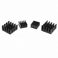 4 in 1 Black Aluminum Heatsink for Raspberry Pi 4B