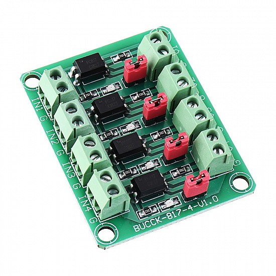 4 Channel Optocoupler Isolation Board Voltage Control Switching Module