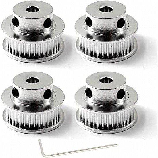 40 Tooth 6.35mm Bore GT2 Timing Aluminum Pulley for 6mm Belt