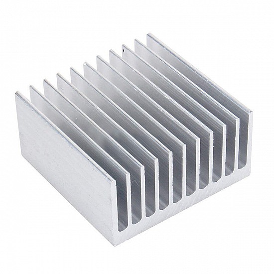 40x40mm White Aluminum Heatsink Radiator Cooler