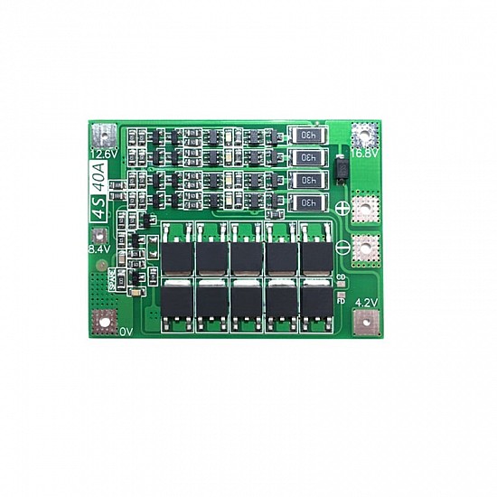 4S 14.8V 16.8V 40A 18650 Lithium Battery Protection Board