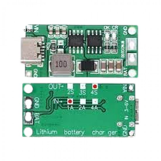 4S-1A |18650 Polymer Lithium Ion Charger Type C to 4S 8.4V 1A Booster Module