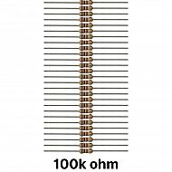 50 piece of 100K ohm Resistor