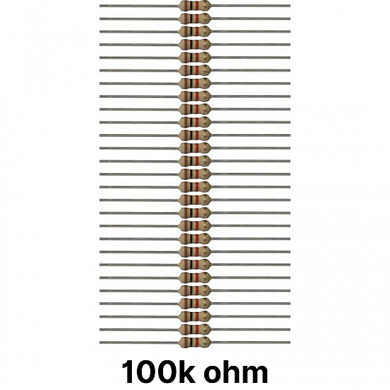 50 piece of 100K ohm Resistor