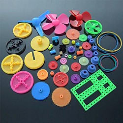 55 Types of Colorful Assorted Gear Robot Helicopter Car Parts DIY Kit