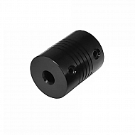 5mm X 5mm Black Aluminum Flexible Shaft Coupling