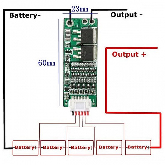 5S 18650 BMS Li-ion Battery Charger Protection Board