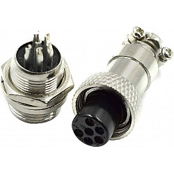 GX20/RS765 6-Pin Aviation Plug Connector Set