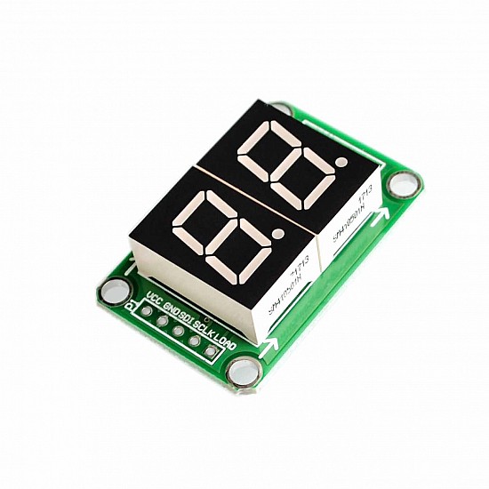 74HC595 2 Digit 0.5inch 7 Segment Digital Tube LED Display Module