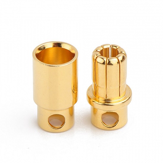 8mm Gold Plated Bullet Banana Connector