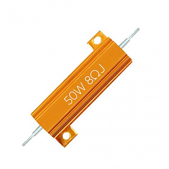 8Ω-50W Aluminum Metal Shell Case Wirewound Resistor