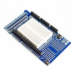 Arduino Mega Protoshield + Mini Breadboard