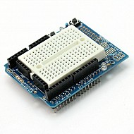 Arduino Uno Protoshield + Mini Breadboard