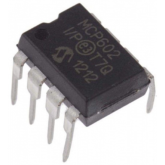 MCP602-I/SN Operational Amplifier,Dual,2 Amplifier,2.8 MHz,2.3 V/Μs,2.7V To 5.5V,SOIC,8 Pins - ICs - Integrated Circuits & Chips - Core Electronics