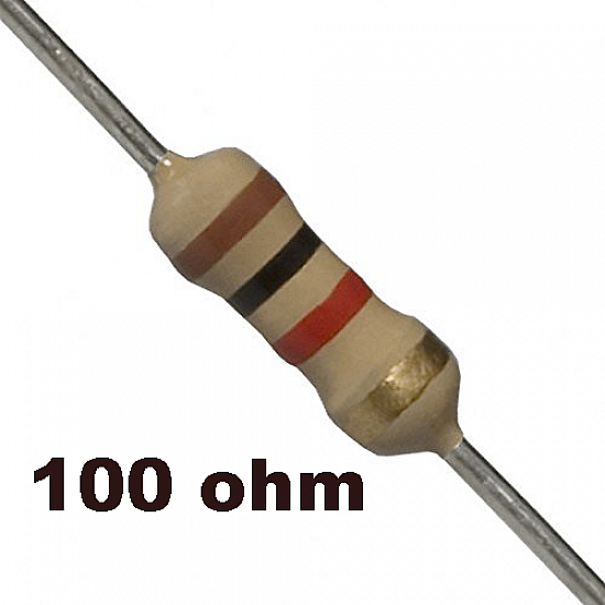 100 ohm Resistor - Resistors - Core Electronics