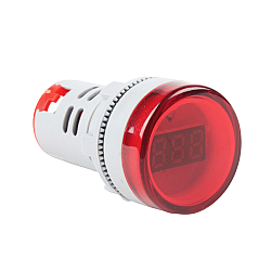 AD16 AC60-500V Mini LED Digital Display Voltmeter Indicator - Red