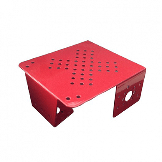 Advance Metal Chassis Small Red Colour - Robot Spare Parts -