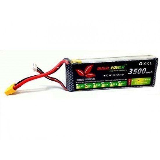 3500mah 11.1v 30C 3S Build Power Lipo Battery - Battery and Charger - Multirotor