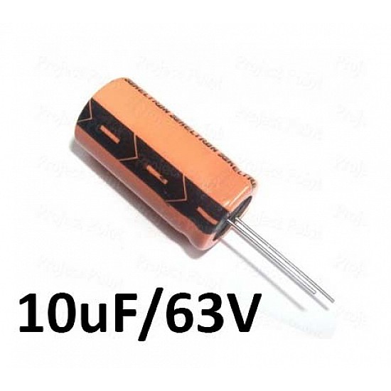 10uf / 63v Electrolytic Capacitor - Capacitors - Core Electronics