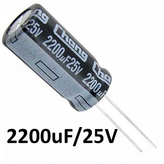 2200uf / 25v Electrolytic Capacitor - Capacitors - Core Electronics